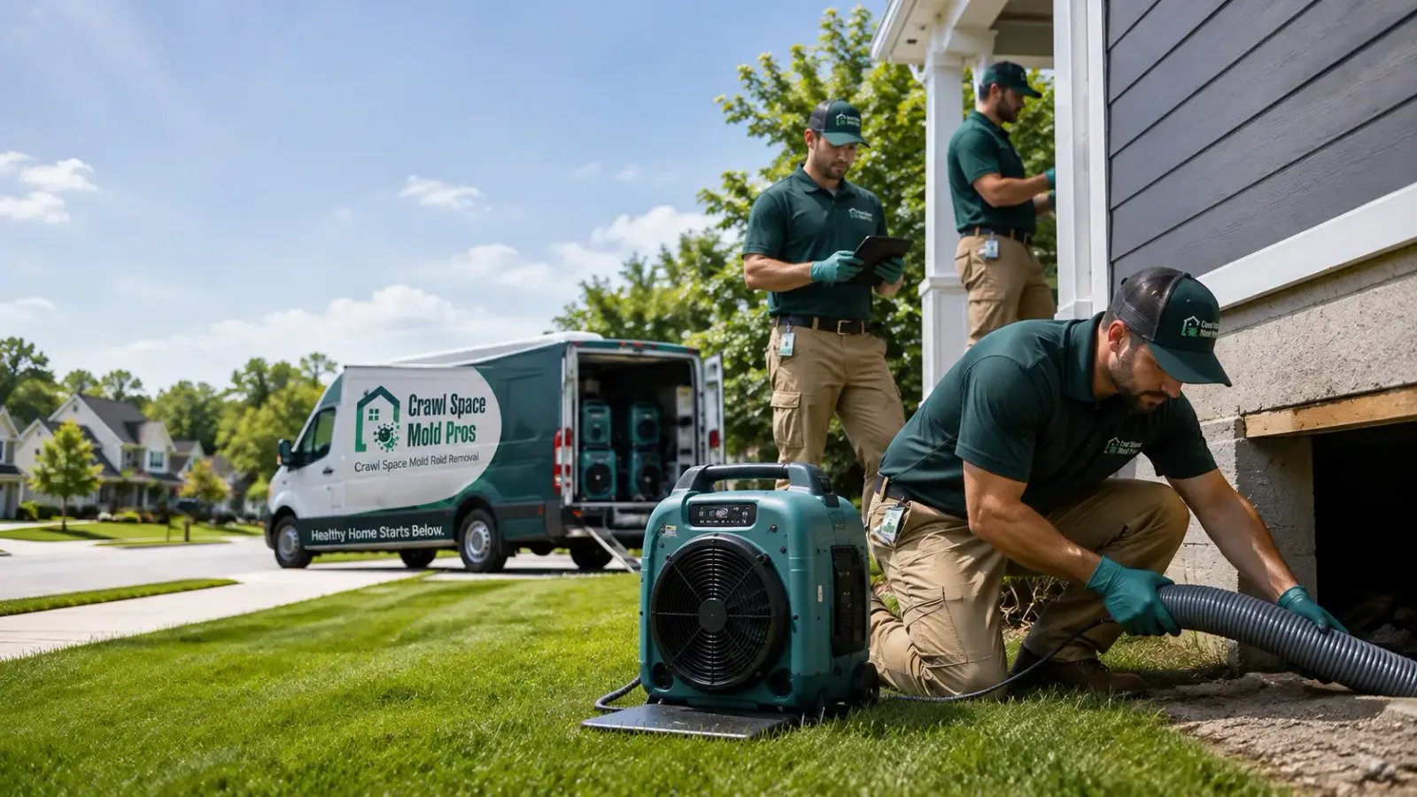 Crawl Space Mold Removal in Rockland, ID